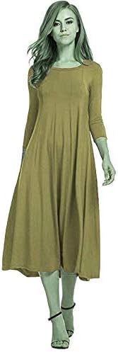 WOMENS LADIES PLAIN JERSEY SWING DRESS CASUAL LONG SLEEVE MIDI DRESSES SKATER Britstyle Boutique