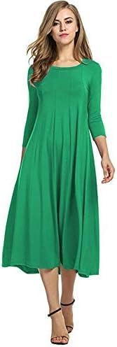 WOMENS LADIES PLAIN JERSEY SWING DRESS CASUAL LONG SLEEVE MIDI DRESSES SKATER Britstyle Boutique
