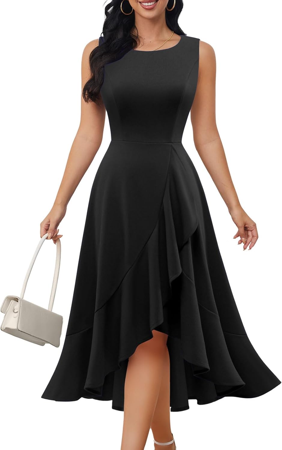 Cocktail Party Dresses for Women Wedding Guest Fall 2025 Sleeveless Fit and Flare Formal Church Dress Britstyle Boutique