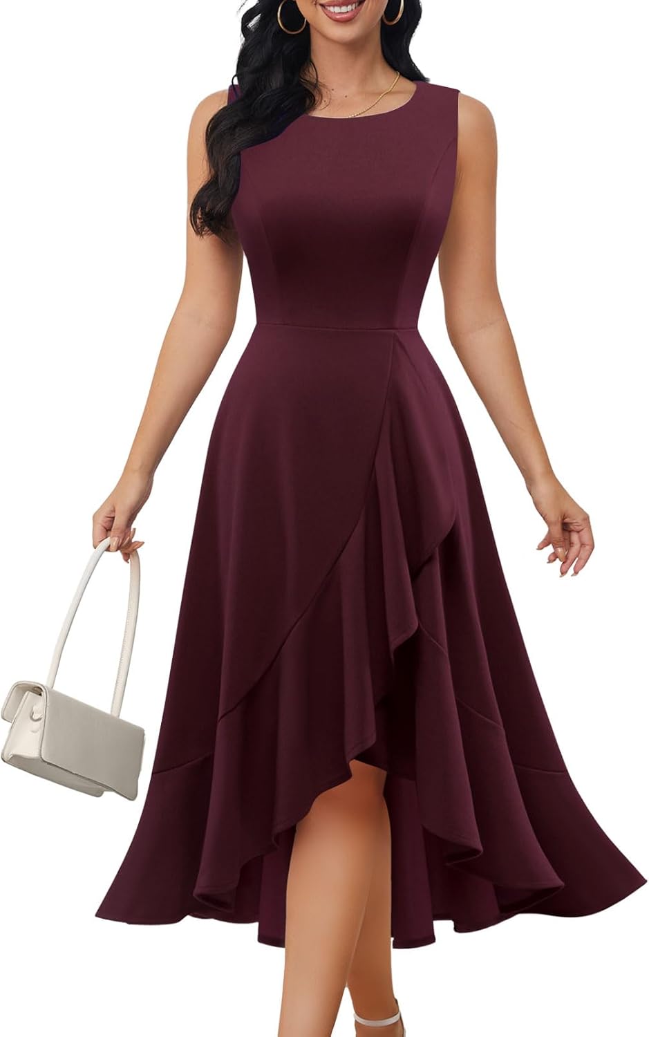 Cocktail Party Dresses for Women Wedding Guest Fall 2025 Sleeveless Fit and Flare Formal Church Dress Britstyle Boutique