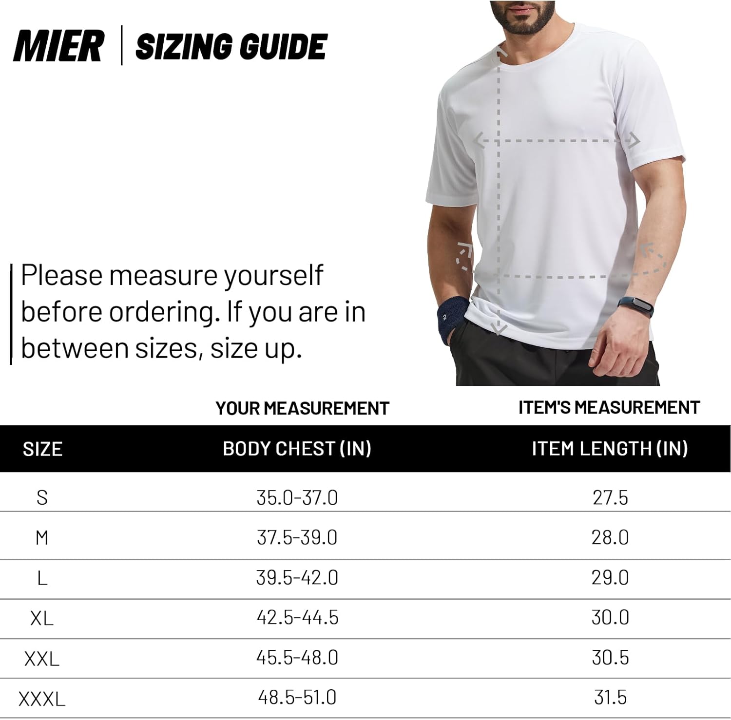 MIER Men's Gym Running T-Shirt Athletic Crewneck Short Sleeve Shirts Workout Quick Dry Moisture Wicking Top, Lightweight Britstyle Boutique
