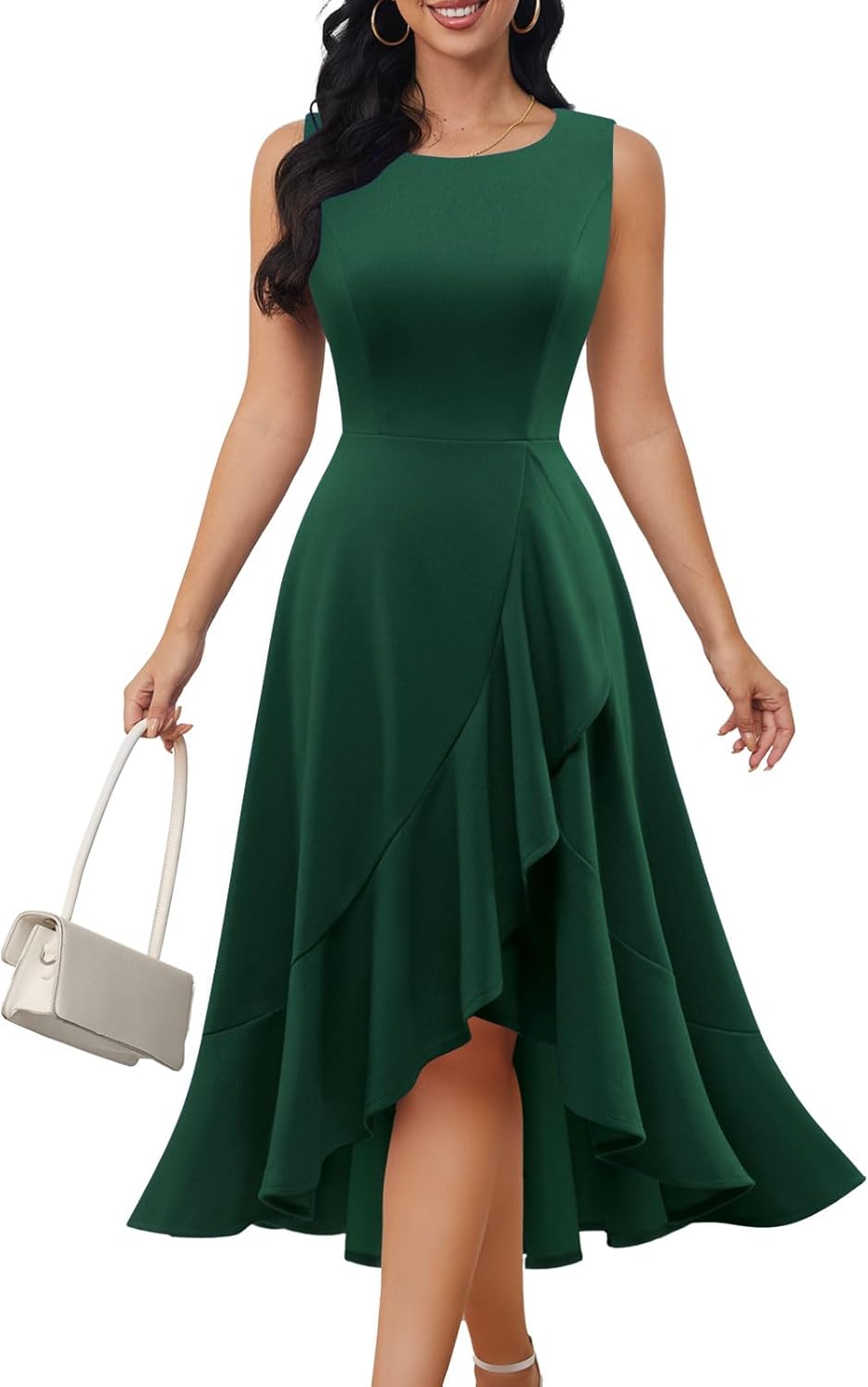 Cocktail Party Dresses for Women Wedding Guest Fall 2025 Sleeveless Fit and Flare Formal Church Dress Britstyle Boutique