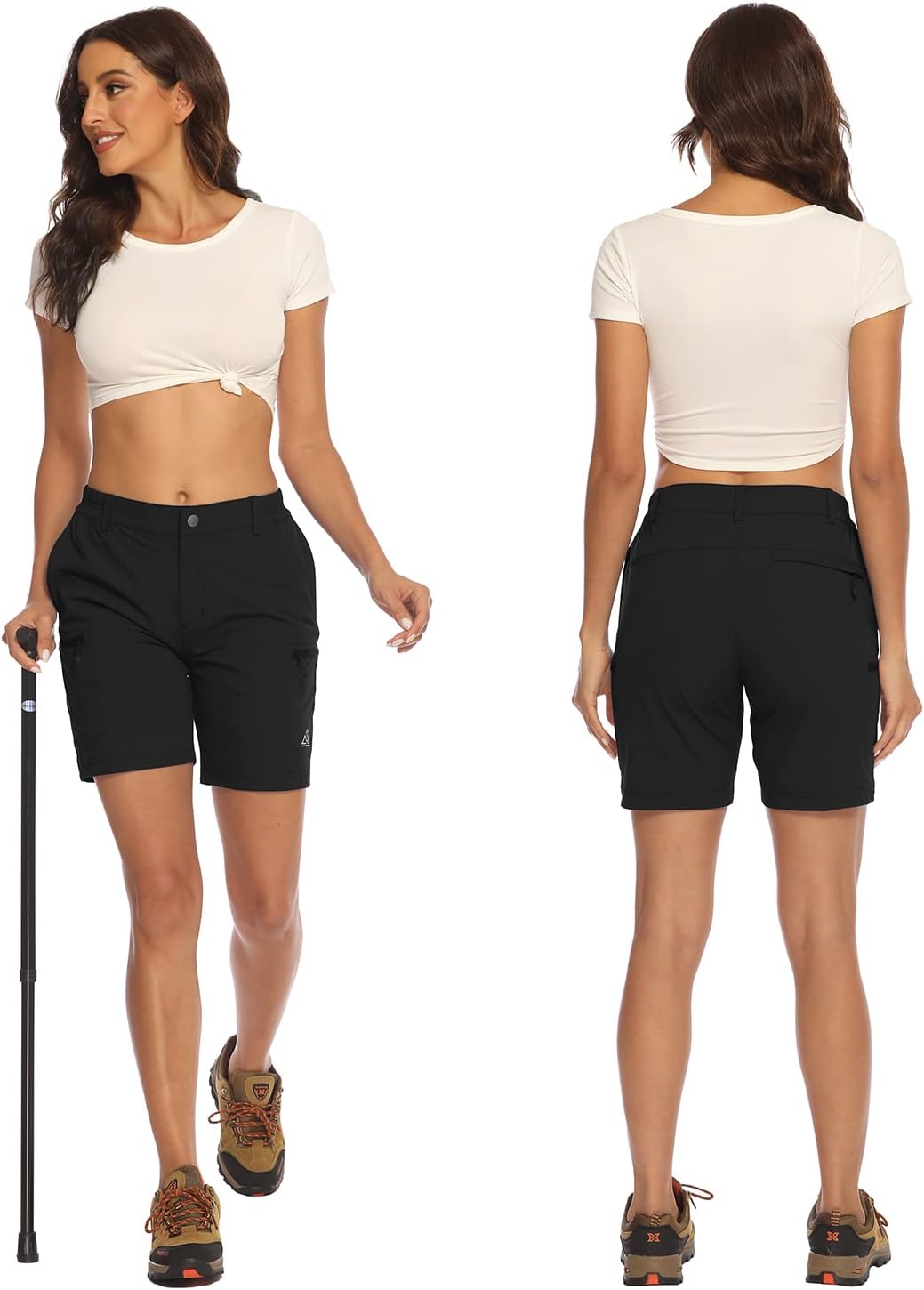 Women's Walking Hiking Shorts, Ladies Summer Cargo Shorts Lightweight Quick Dry Outdoor Casual Stretch Shorts Trousers Britstyle Boutique