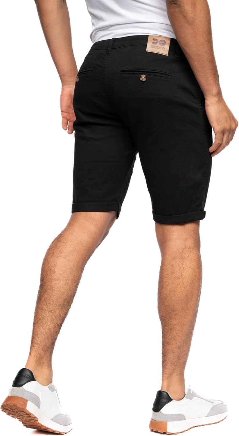 Mens Slim Fit Chino Shorts,Comfort Cotton Summer Shorts, Men's Shorts with Pockets-Best for Summer,Beach,Golf, Walking&Outdoors Britstyle Boutique