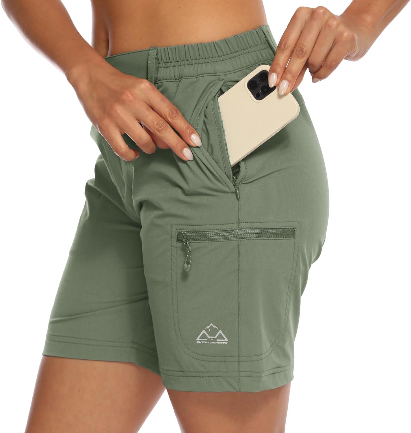 Women's Walking Hiking Shorts, Ladies Summer Cargo Shorts Lightweight Quick Dry Outdoor Casual Stretch Shorts Trousers Britstyle Boutique