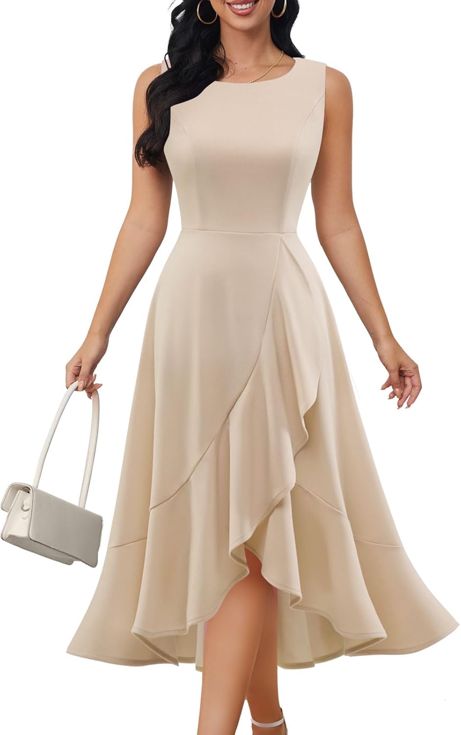 Cocktail Party Dresses for Women Wedding Guest Fall 2025 Sleeveless Fit and Flare Formal Church Dress Britstyle Boutique