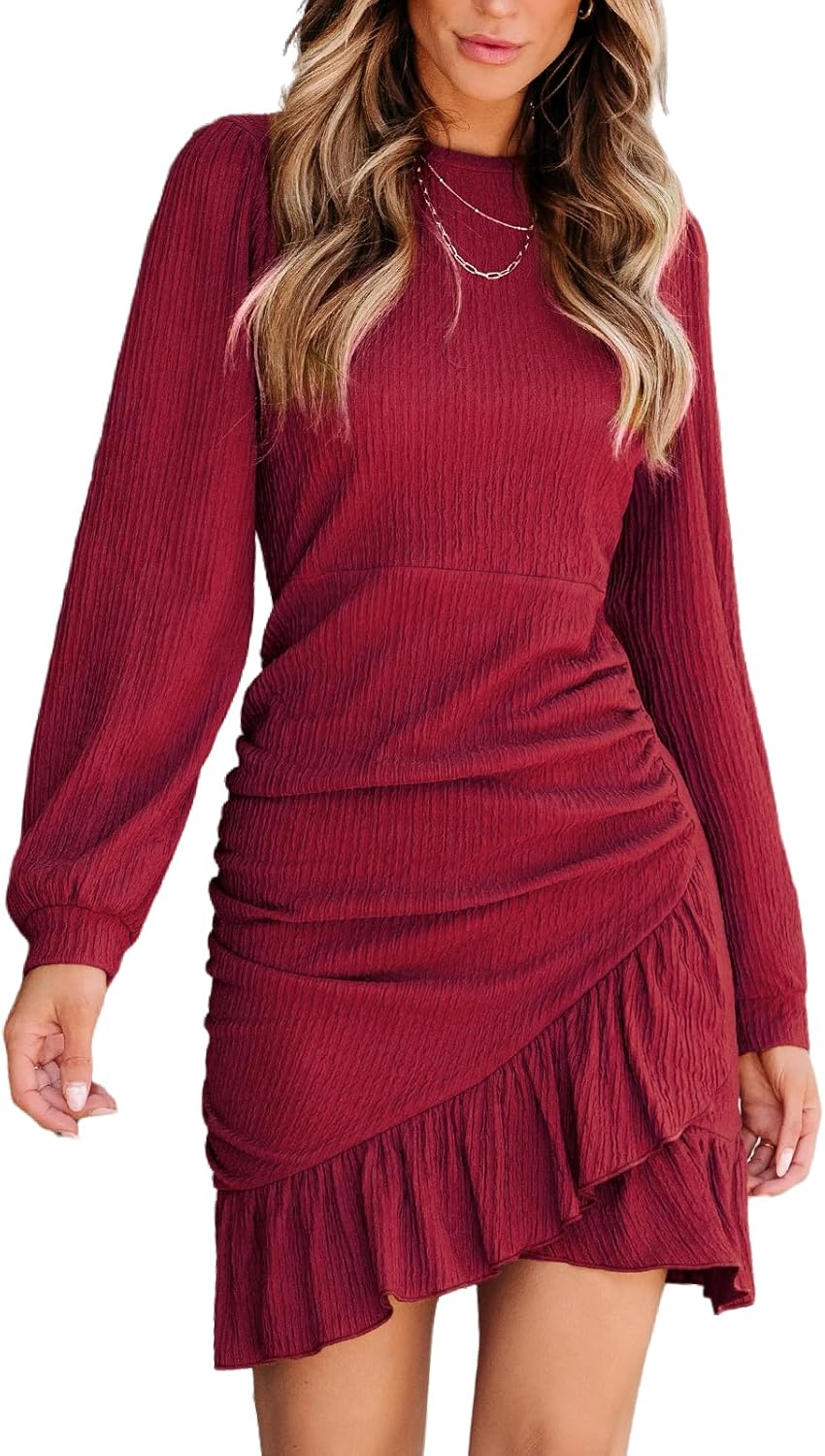 Women's Mini Dress Floral Eyelet Picot V Neck Elastic Waist A-Line Casual Party Cocktail Slip Short Dress Britstyle Boutique
