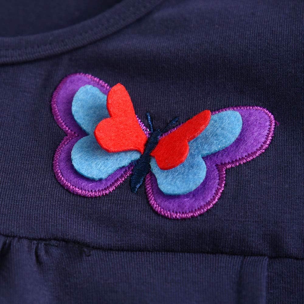 Girls Dress Rainbow Long Sleeve Embroidery Star Age 1-8 Years Britstyle Boutique