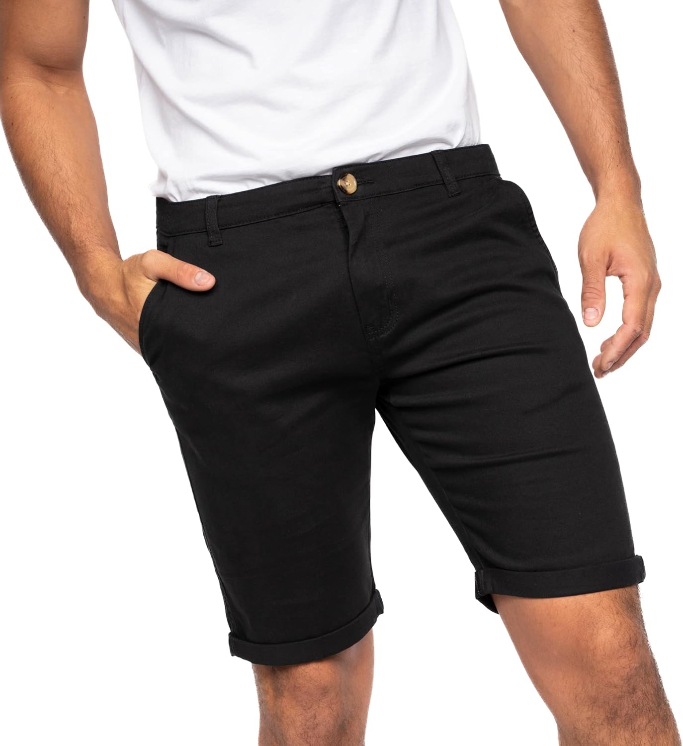 Mens Slim Fit Chino Shorts,Comfort Cotton Summer Shorts, Men's Shorts with Pockets-Best for Summer,Beach,Golf, Walking&Outdoors Britstyle Boutique