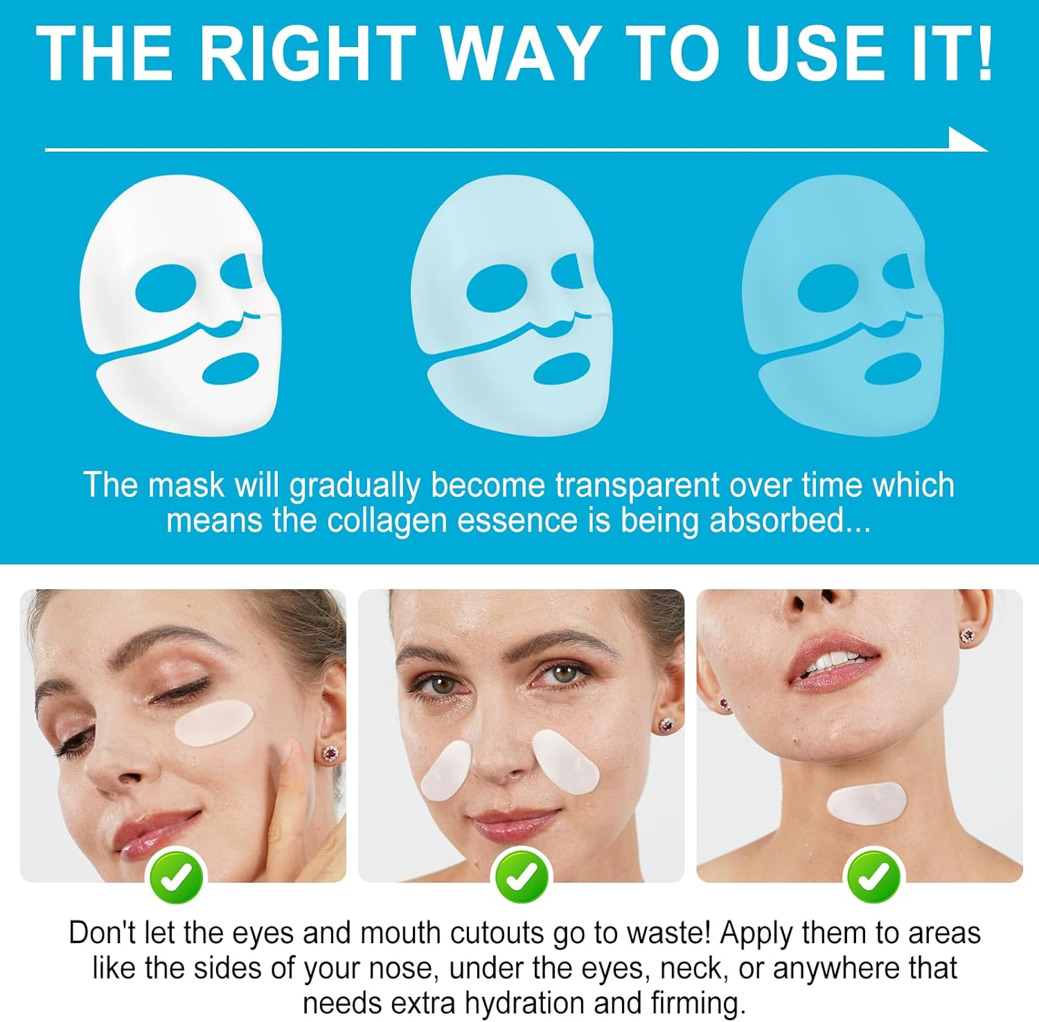 Collagen Face Mask with Deep Hydration,Bio Collagen Face Mask,Collagen Mask Overnight, Moisturizing and Water-Locking Properties, Brightens Skin Tone Britstyle Boutique
