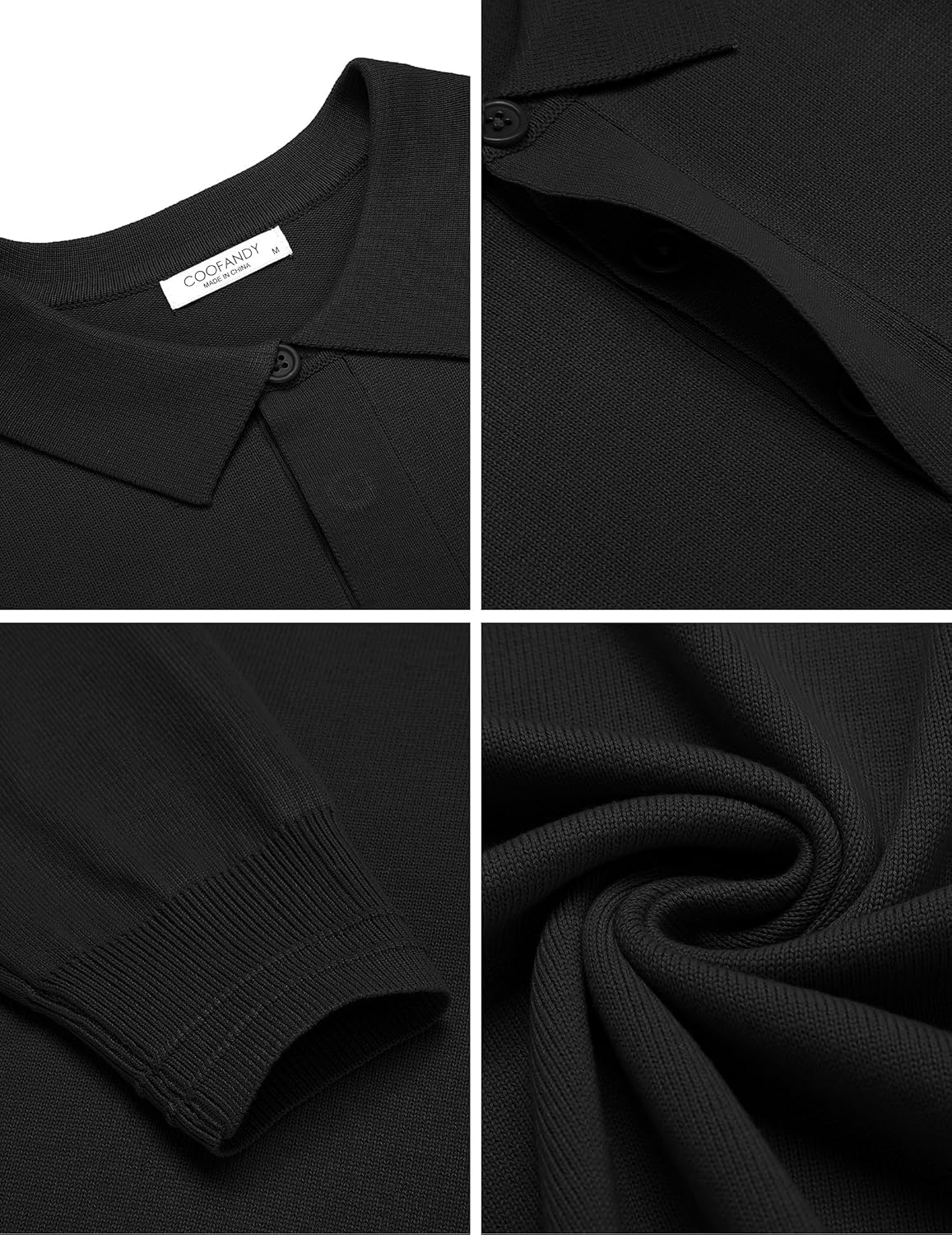 Men's Jumper Poloshirt Long Sleeve Top Knitted Pullover Regular Fit Winter Sweater Casual Solid Color Sweatshirt Britstyle Boutique