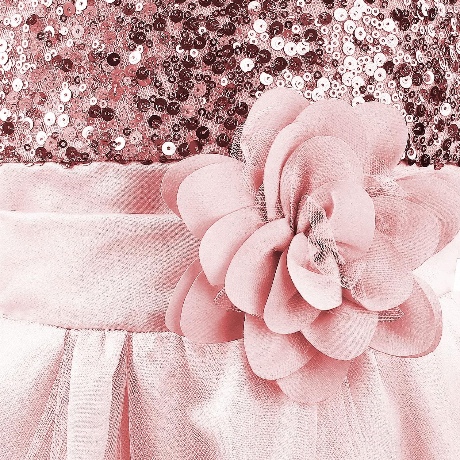 Girls Princess Dress Sequin Tulle Flower Pageant Birthday Party Wedding Bridesmaid Girl Dresses for 3-12 Years Britstyle Boutique