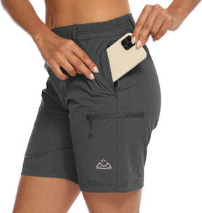 Women's Walking Hiking Shorts, Ladies Summer Cargo Shorts Lightweight Quick Dry Outdoor Casual Stretch Shorts Trousers Britstyle Boutique