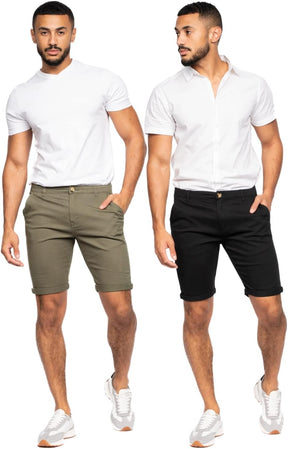 Mens Slim Fit Chino Shorts,Comfort Cotton Summer Shorts, Men's Shorts with Pockets-Best for Summer,Beach,Golf, Walking&Outdoors Britstyle Boutique
