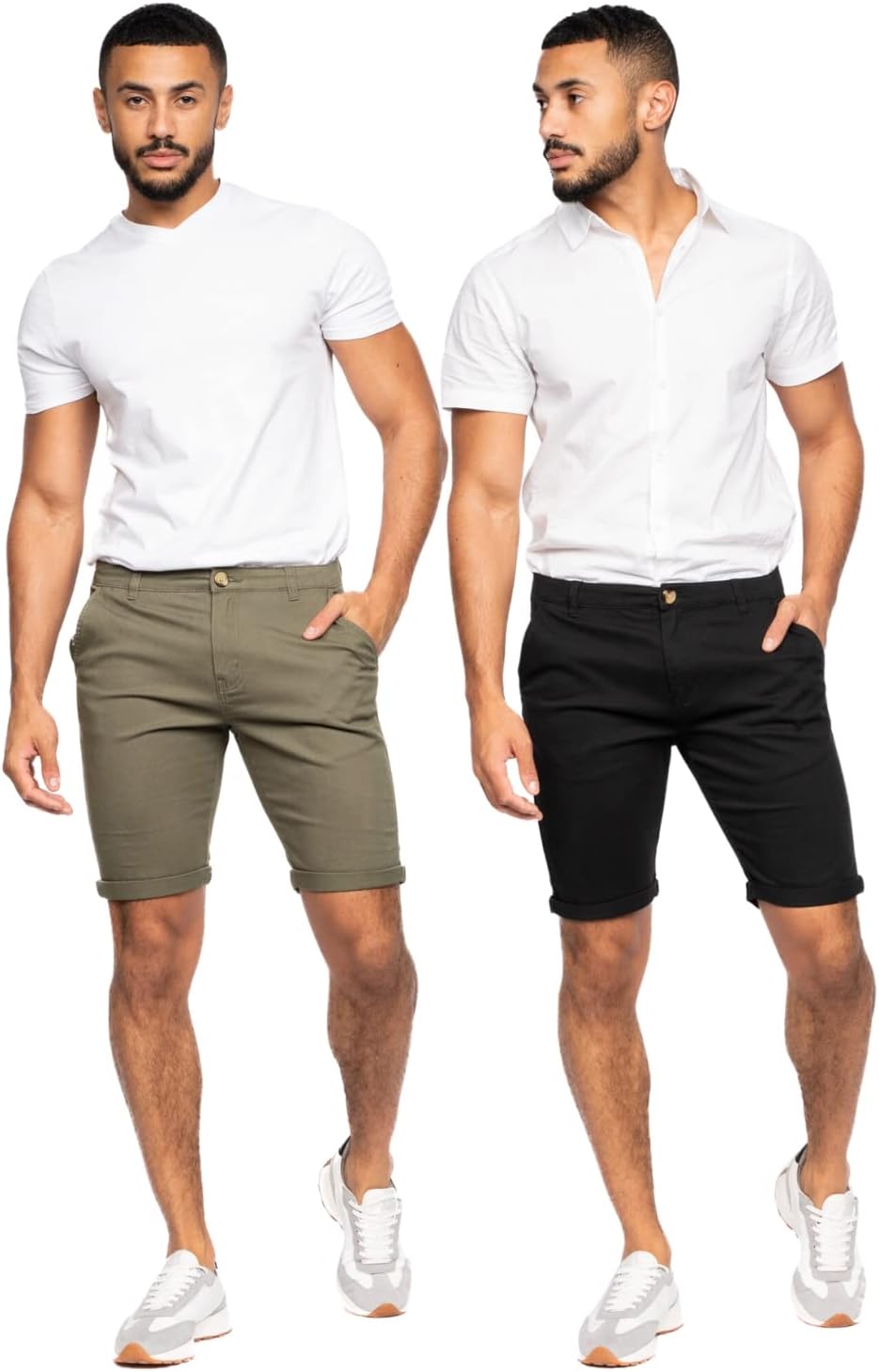 Mens Slim Fit Chino Shorts,Comfort Cotton Summer Shorts, Men's Shorts with Pockets-Best for Summer,Beach,Golf, Walking&Outdoors Britstyle Boutique