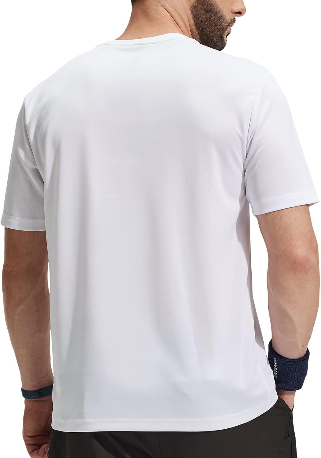 MIER Men's Gym Running T-Shirt Athletic Crewneck Short Sleeve Shirts Workout Quick Dry Moisture Wicking Top, Lightweight Britstyle Boutique