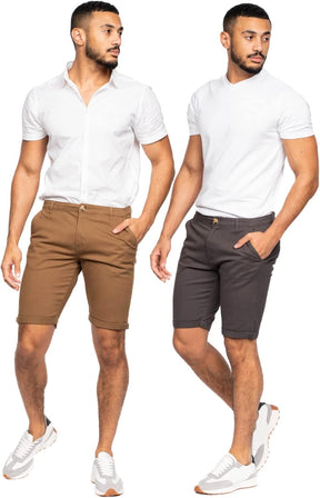 Mens Slim Fit Chino Shorts,Comfort Cotton Summer Shorts, Men's Shorts with Pockets-Best for Summer,Beach,Golf, Walking&Outdoors Britstyle Boutique