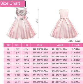Girls Princess Dress Sequin Tulle Flower Pageant Birthday Party Wedding Bridesmaid Girl Dresses for 3-12 Years Britstyle Boutique