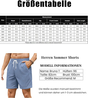Mens Corduroy Shorts Summer Casual Beach Shorts Elasticated Waist Stretch Shorts with Pockets Britstyle Boutique