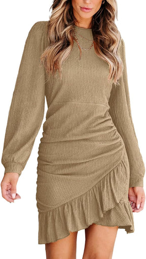 Women's Mini Dress Floral Eyelet Picot V Neck Elastic Waist A-Line Casual Party Cocktail Slip Short Dress Britstyle Boutique