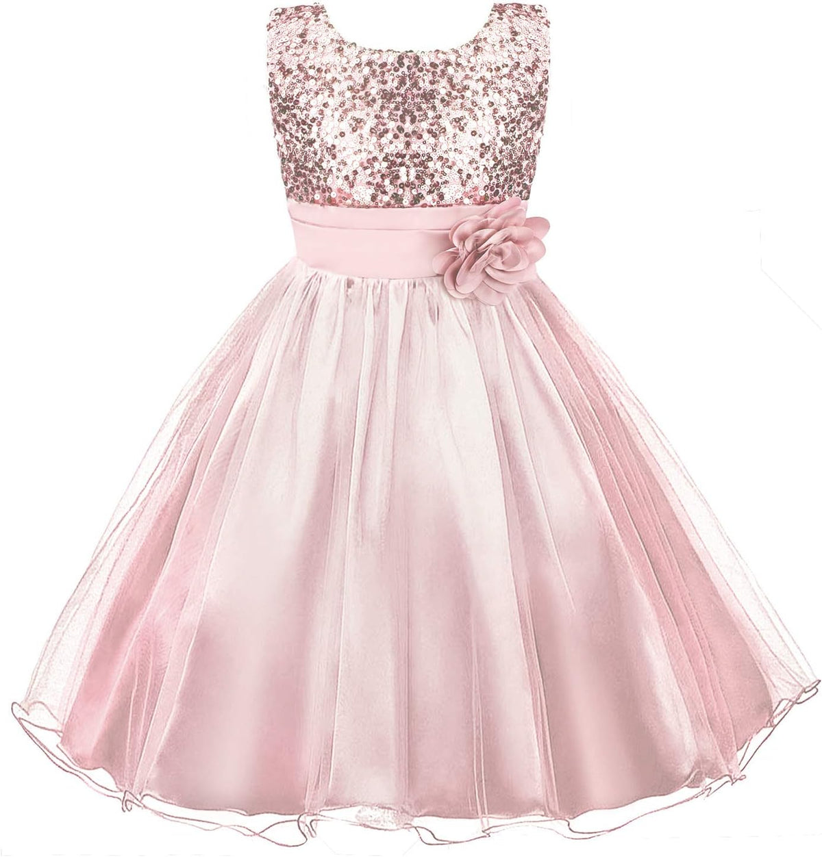Girls Princess Dress Sequin Tulle Flower Pageant Birthday Party Wedding Bridesmaid Girl Dresses for 3-12 Years Britstyle Boutique
