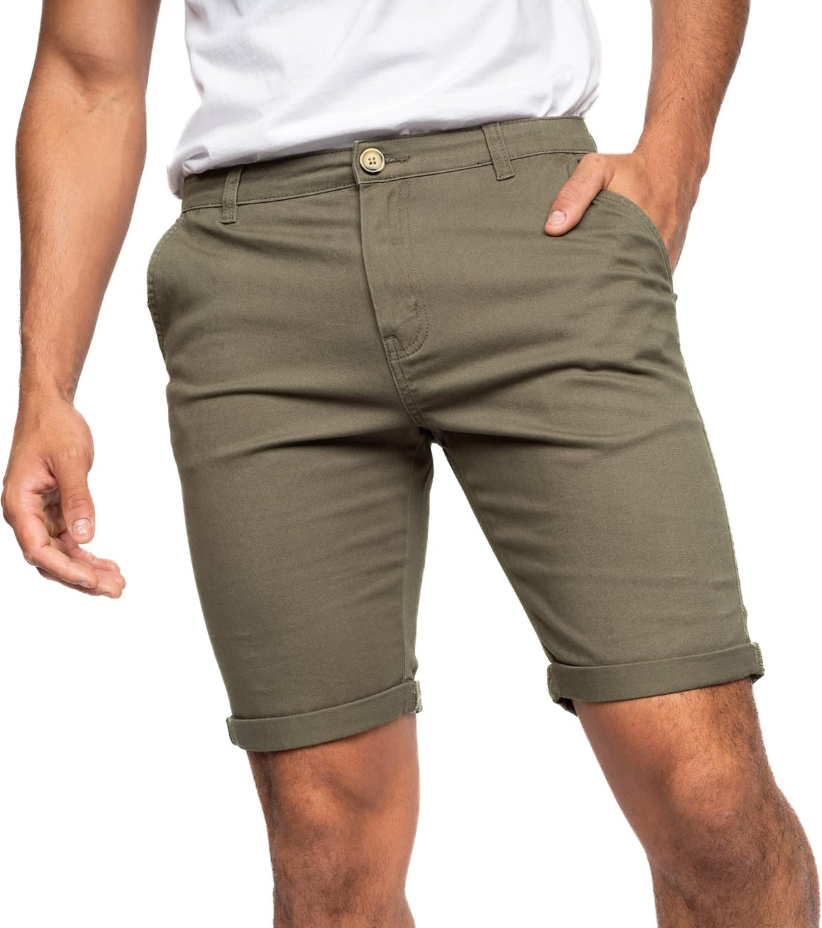 Mens Slim Fit Chino Shorts,Comfort Cotton Summer Shorts, Men's Shorts with Pockets-Best for Summer,Beach,Golf, Walking&Outdoors Britstyle Boutique